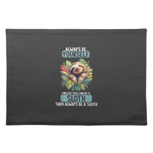 Sloths Sloth T-Shirt Cloth Placemat