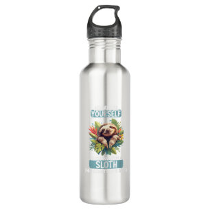 Sloths Sloth T-Shirt Stainless Steel Water Bottle