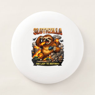 Slothzilla Too Lazy to Destroy,Funny Kaiju Monster Wham-O Frisbee