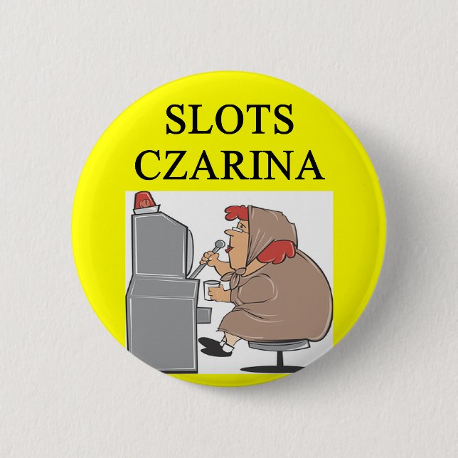 SLOTS pplayer joke Pinback Button (Front)
