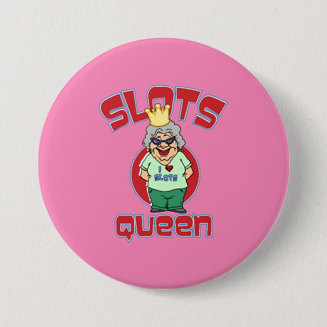 Slots Queen - Customize Slot Machine Button (Front)