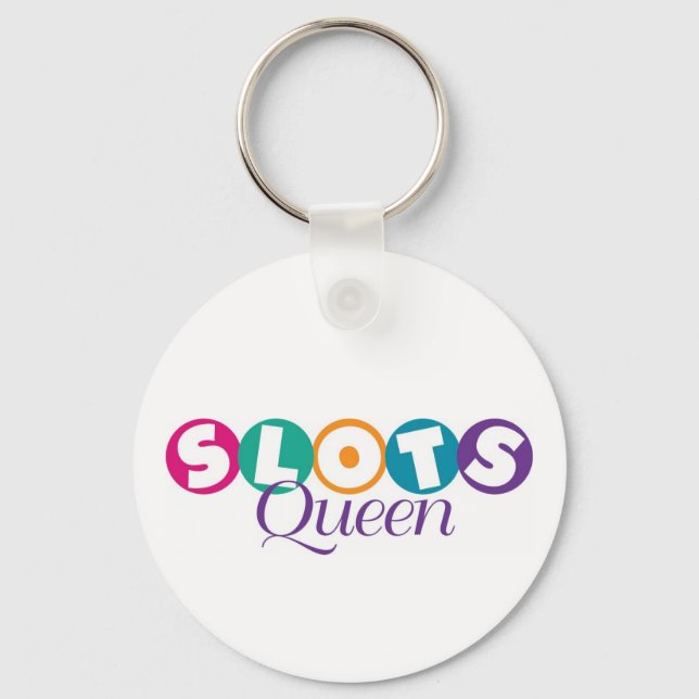 Slots Queen Keychain (Front)