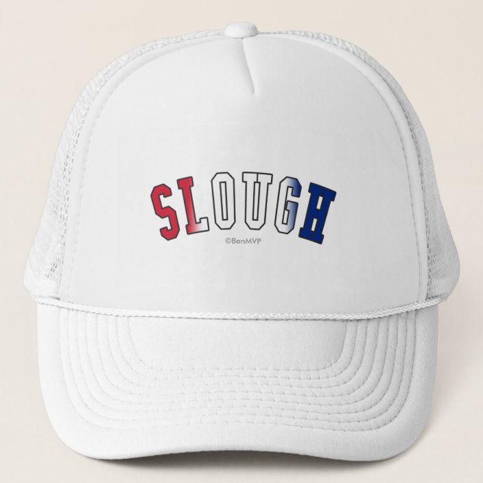 Slough in United Kingdom National Flag Colors Mesh Hat