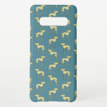 Sloughi Arabian Greyhound Dog Pattern Samsung Galaxy S10  Case<br><div class="desc">A pattern of adorable Sloughi Arabian Greyhound Sighthound dogs.</div>