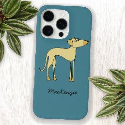 Sloughi Dog Personalized Name iPhone 16 Case