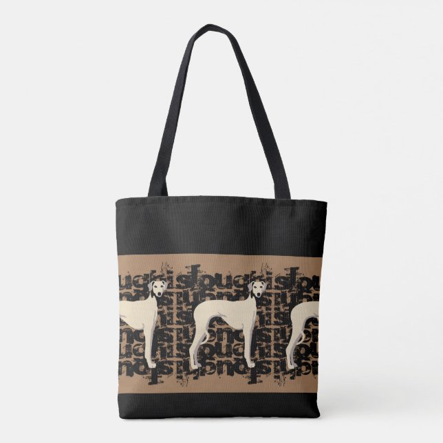 Sloughi Tobacco Tote Bag (Back)