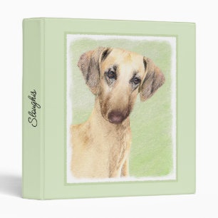 Sloughis Painting - Cute Original Dog Art 3 Ring B Binder