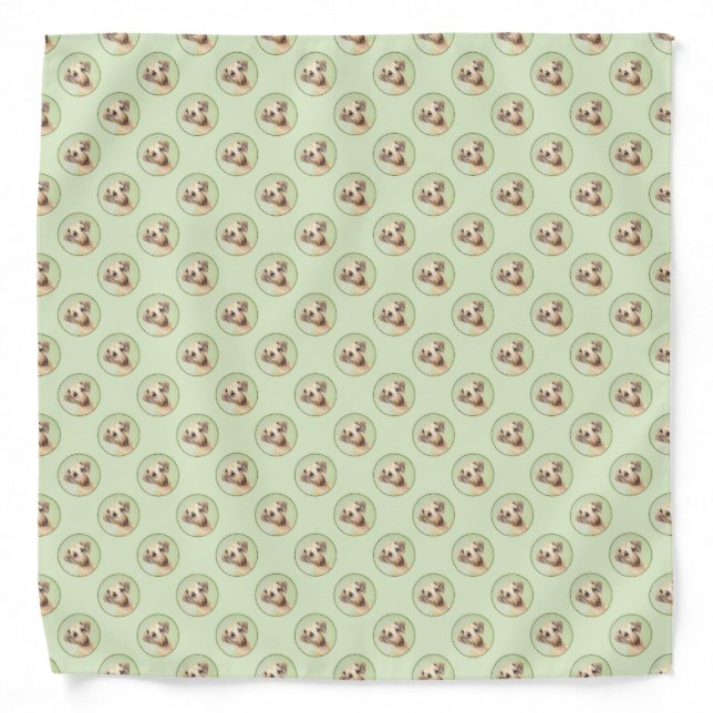 Sloughis Painting - Cute Original Dog Art Bandana (Front)