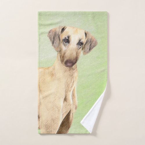 Sloughis Painting _ Cute Original Dog Art Bath Towel Set