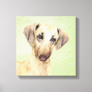 Sloughis Painting - Cute Original Dog Art Canvas Print