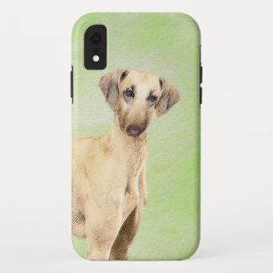 Sloughis Painting - Cute Original Dog Art iPhone XR Case