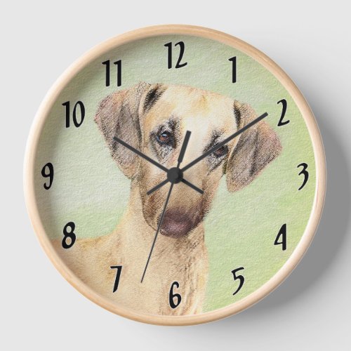 Sloughis Painting _ Cute Original Dog Art Clock