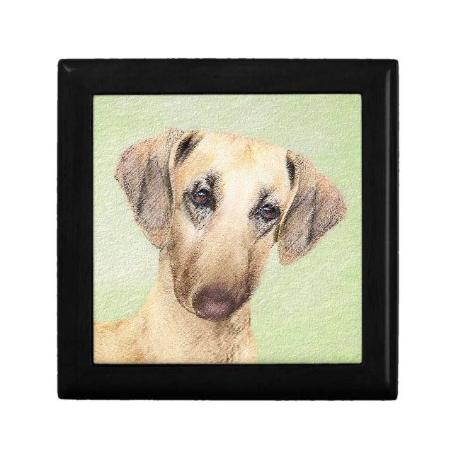 Sloughis Painting - Cute Original Dog Art Gift Box (Front)