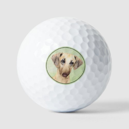 Sloughis Painting _ Cute Original Dog Art Golf Balls