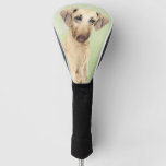 Sloughis Painting - Cute Original Dog Art Golf Head Cover