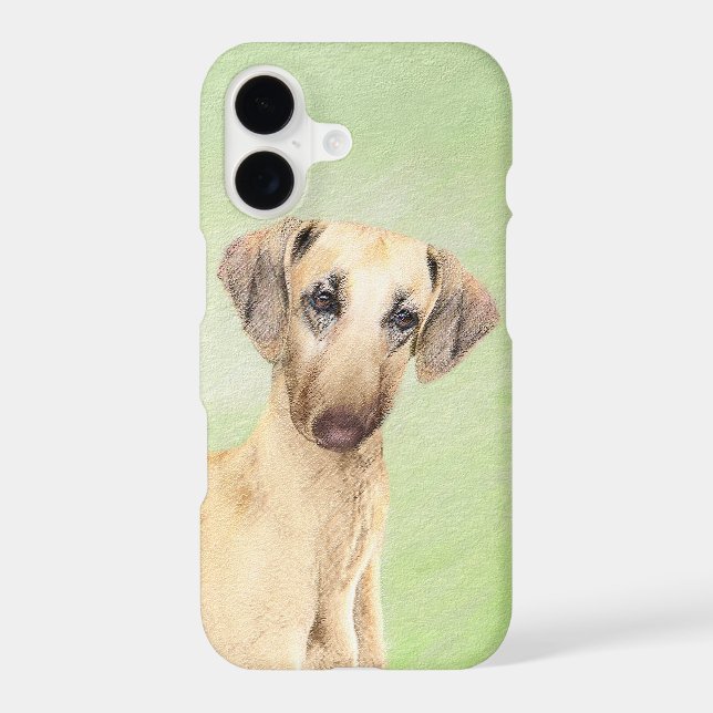 Sloughis Painting - Cute Original Dog Art iPhone Case (Back)