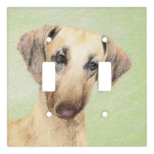 Sloughis Painting - Cute Original Dog Art Light Switch Cover