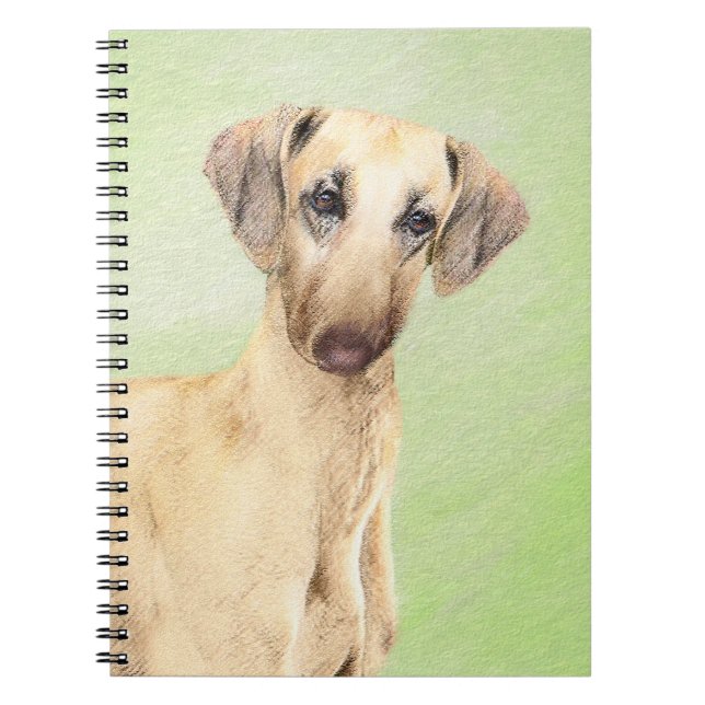 Sloughis Painting - Cute Original Dog Art Notebook (Front)