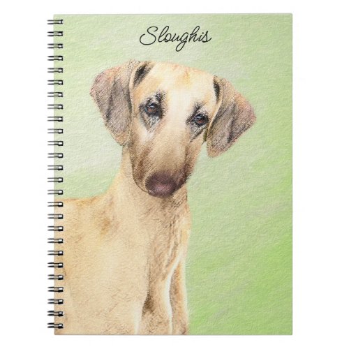 Sloughis Painting _ Cute Original Dog Art Notebook