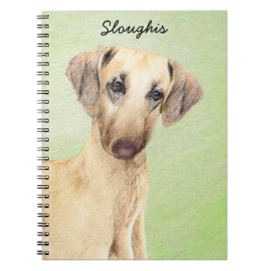 Sloughis Painting - Cute Original Dog Art Notebook