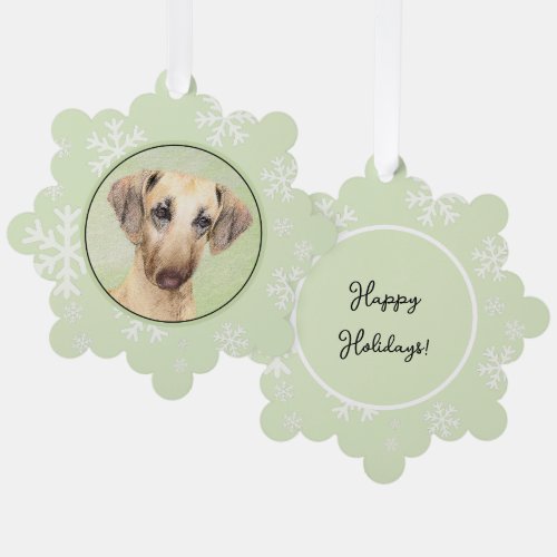 Sloughis Painting _ Cute Original Dog Art Ornament Card