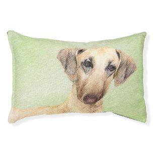 Sloughis Painting - Cute Original Dog Art Pet Bed