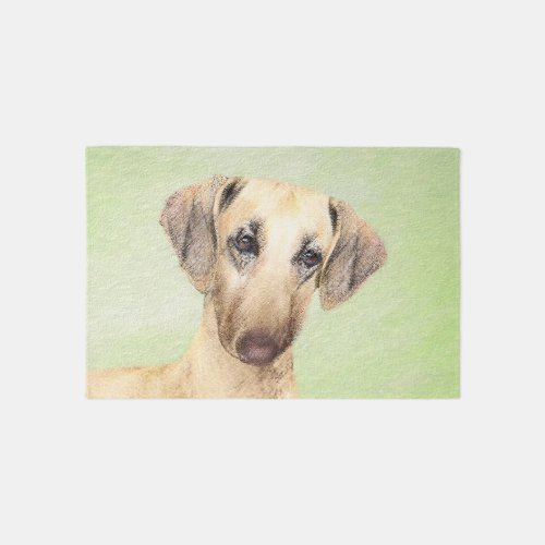 Sloughis Painting _ Cute Original Dog Art Rug