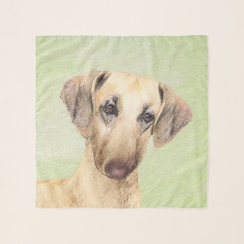 Sloughis Painting _ Cute Original Dog Art Scarf