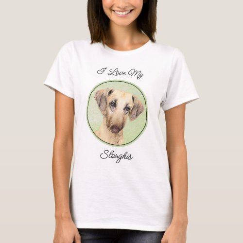 Sloughis Painting _ Cute Original Dog Art T_Shirt