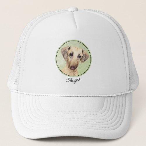 Sloughis Painting _ Cute Original Dog Art Trucker Hat