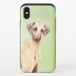 Sloughis Painting - Cute Original Dog Art iPhone X Slider Case