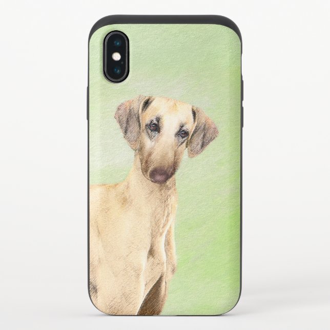 Sloughis Painting - Cute Original Dog Art Uncommon iPhone Case (Back)