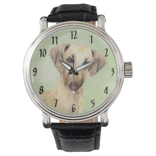 Sloughis Painting - Cute Original Dog Art Watch