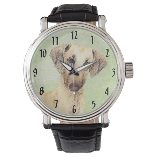 Sloughis Painting _ Cute Original Dog Art Watch