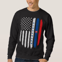 Slovak American Flag Slovakia Root Dad