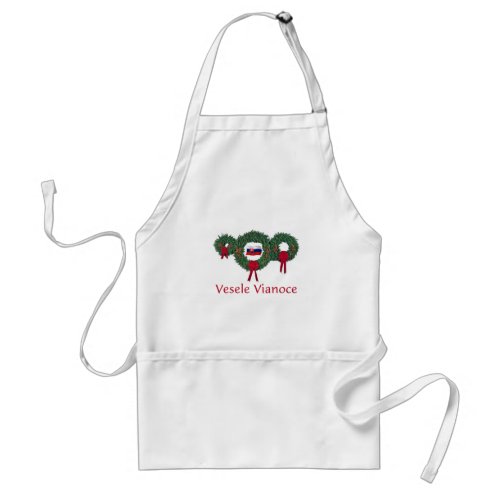 Slovak Christmas 2 Adult Apron