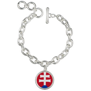 Slovak Coat arms Charm Bracelet