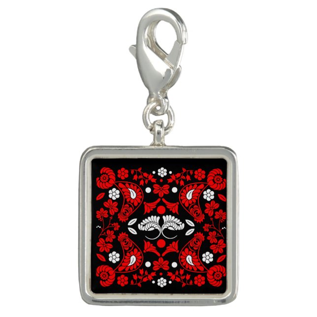 Slovak Country Folk Art Charm (Front)