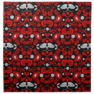 Slovak Country Folk Art Cloth Napkin