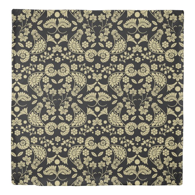 Slovak Country Folk Art Duvet Cover (Front)