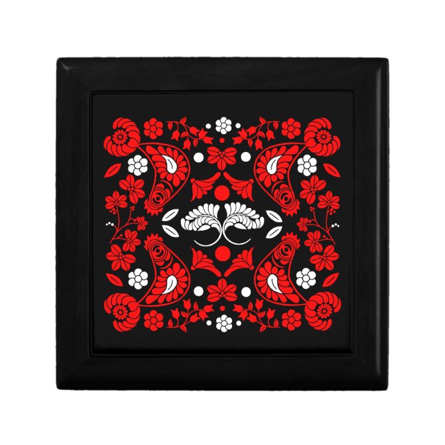 Slovak Country Folk Art Gift Box (Front)