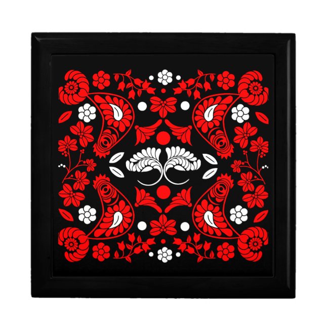 Slovak Country Folk Art Gift Box (Front)