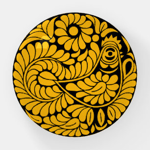 Slovak Country Folk Art Paperweight