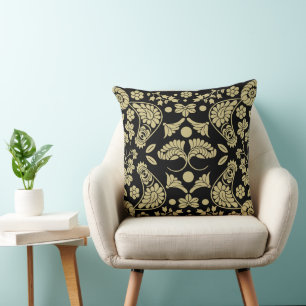 Slovak Country Folk Art Throw Pillow