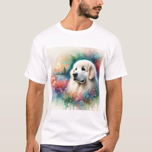 Slovak Cuvac Dog 140624AREF104 _ Watercolor T_Shirt
