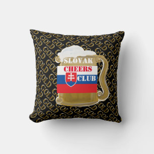 SLOVAK DRINKING CLUB THROW PILLOW