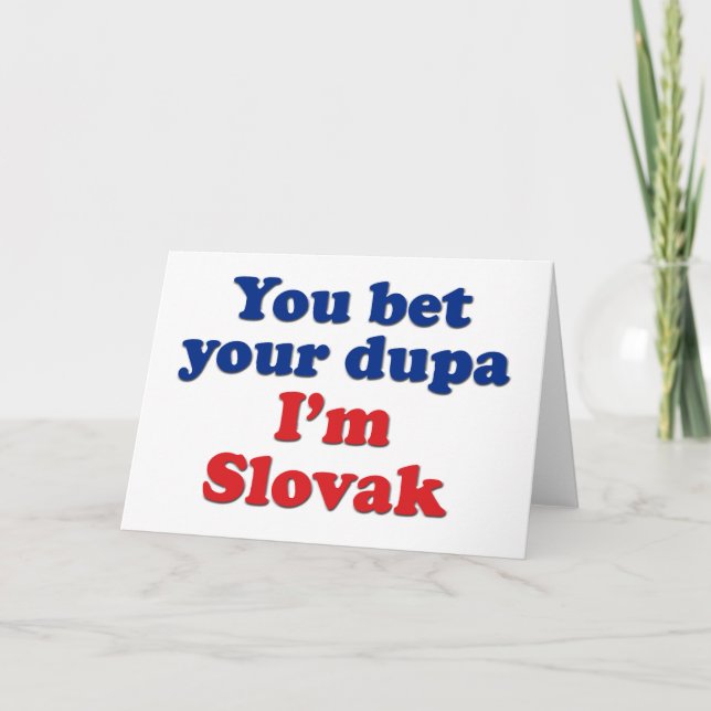 Slovak Dupa 1 Card (Front)