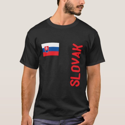 Slovak Flag And Slovakia Roots T_Shirt