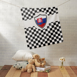 Slovak flag baby blanket