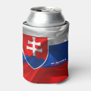 Slovak flag can cooler